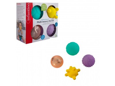 Игрушка развивающая Infantino Сенсорные мячики, свет, звук 1-00453832_1