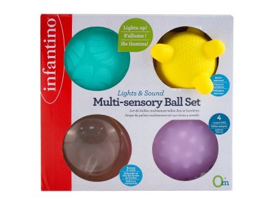 Игрушка развивающая Infantino Сенсорные мячики, свет, звук 1-00453832_2