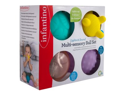 Игрушка развивающая Infantino Сенсорные мячики, свет, звук 1-00453832_3