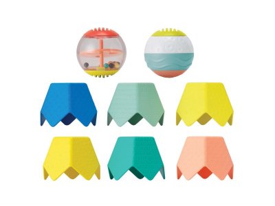 Набор игровой Infantino Сенсорные шарики и стаканчики, 10 дет. 1-00453835_2