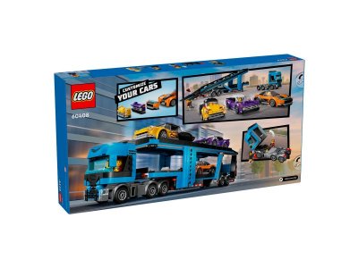 Конструктор LEGO City Грузовик-автовоз со спортивными автомобилями 60408 1-00455161_11