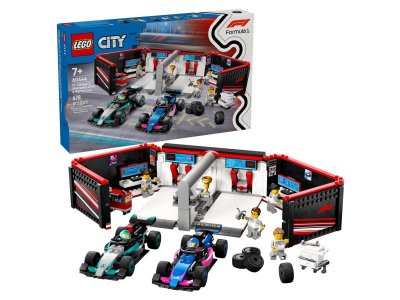 Конструктор LEGO City Гараж F1 и машины Mercedes-AMG и Alpine 60444 1-00455162_1