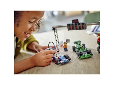 Конструктор LEGO City Финиш Формулы-1 с гоночными автомобилями VCARB и Sauber 60474 1-00455165_3