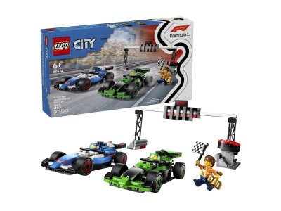 Конструктор LEGO City Финиш Формулы-1 с гоночными автомобилями VCARB и Sauber 60474 1-00455165_1