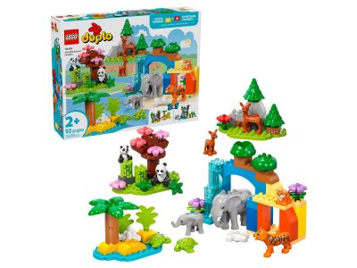Конструктор LEGO Duplo Семейства диких животных 3-в-1 10446 1-00455172_1