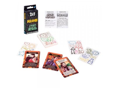 Игра настольная Dream Makers Board Games 2в1. Мафия. СуперДубль 1-00455543_5