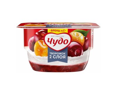Десерт Творожный Чудо  Вишня Черешня  4% 100г 1-00455601_1