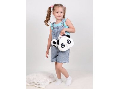 Мягкая игрушка Fluffy Family Панда в сумке, 19 см 1-00455599_3