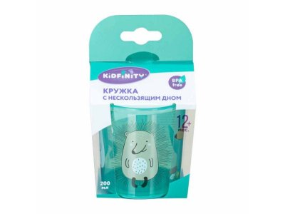 Кружка с антискользящим дном Пластишка Kidfinity 200 мл 1-00455698_2