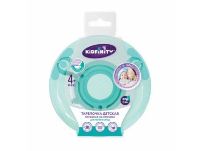 Тарелка для первых блюд Пластишка Kidfinity на присоске 300 мл 1-00455715_1