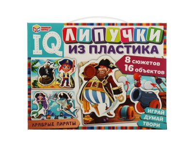 Игра развивающая Умные игры IQ-липучки из пластика Храбрые пираты 1-00454961_1
