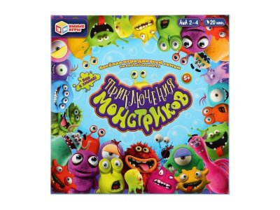 Игра-ходилка настольная Умные игры Приключения монстриков, 40 карт 1-00454963_1