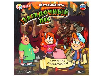 Игра-ходилка настольная Умные игры Загадочный лес Опасные приключения, 40 карточек 1-00454969_1