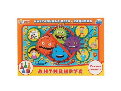 Игра-ходилка настольная Умные игры Антивирус 1-00454975_1