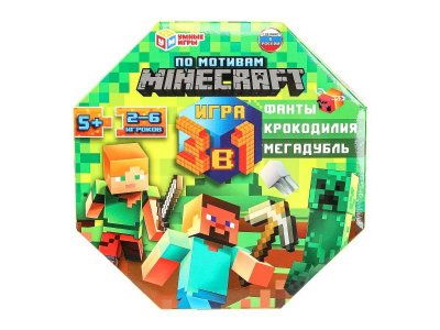 Игра развивающая Умные игры По мотивам Minecraft 3 в 1 1-00455006_1