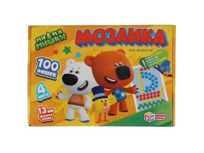 Мозаика пластиковая Умные игры Ми-Ми-Мишки 100 фишек, 4 цвета 1-00455024_1