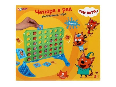 Игра развивающая Умные игры Четыре в ряд Три Кота 1-00455036_1