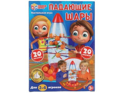 Игра настольная Умные игры Падающие шары, 20 шариков, 20 палочек 1-00455040_1