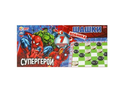 Игра настольная Умные игры Супергерои Шашки 1-00455082_1