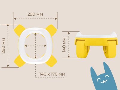 Горшок дорожный Roxy-Kids HandyPotty 2 в 1 с тремя пакетами 1-00345690_8