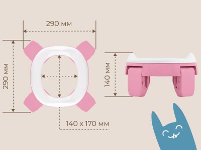 Горшок дорожный Roxy-Kids HandyPotty 2 в 1 с тремя пакетами 1-00345692_8
