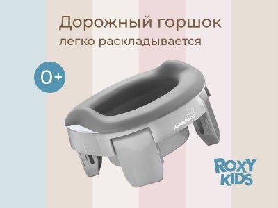 Горшок дорожный Roxy-Kids HandyPotty 3 в 1 c многоразовой вкладкой 1-00400127_2