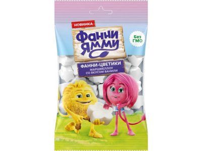 Маршмеллоу Фанни Ямми со вкусом ваниль, 50 г 1-00455969_1