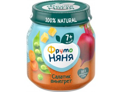 Пюре Фрутоняня Салатик винегрет с 7 мес., 110 г 1-00455972_1