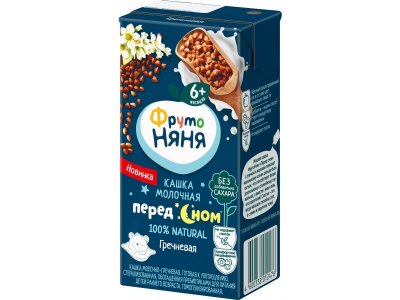 Кашка ФрутоНяня молочная гречневая с 6 мес., 200 мл 1-00455974_1