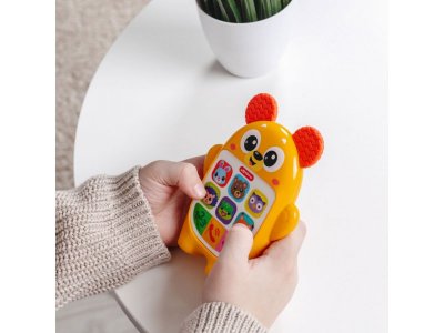 Игрушка интерактивная Азбукварик Мой первый смартфончик Мишутка 1-00456077_2