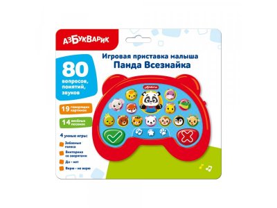 Игрушка интерактивная Азбукварик Игровая приставка малыша Панда Всезнайка 1-00456096_2