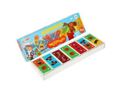 Игра развивающая Умные игры Союзмультфильм Чебурашка Домино 3 в 1 1-00454951_4