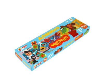 Игра развивающая Умные игры Союзмультфильм Чебурашка Домино 3 в 1 1-00454951_5