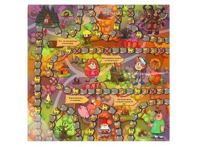 Игра-ходилка настольная Умные игры Загадочный лес Опасные приключения, 40 карточек 1-00454969_2