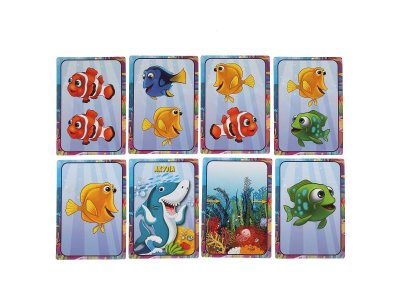 Игра развивающая Умные игры Акулий обед, 72 карточки 1-00455001_2