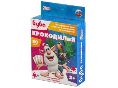 Игра развивающая Умные игры Крокодилия Буба, 80 карточек 1-00455009_7