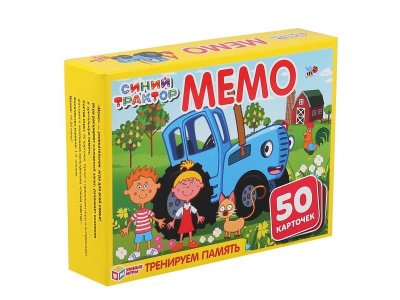 Игра развивающая Умные игры Мемо Синий трактор Тренируем память, 50 карточек 1-00455016_6