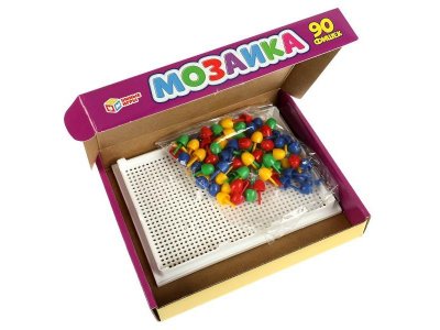 Мозаика пластиковая Умные игры Единороги 90 фишек, 4 цвета 1-00455025_2
