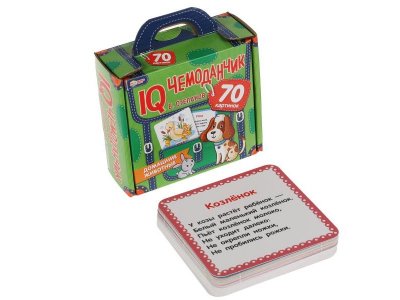Игра развивающая Умные игры IQ чемоданчик Домашние животные, 35 карточек 1-00455080_5