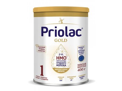 Смесь Priolac Gold 1 молочная адаптированная с 0 до 6 месяцев 400 г 1-00456381_1