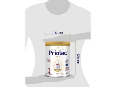 Смесь Priolac Gold 1 молочная адаптированная с 0 до 6 месяцев 400 г 1-00456381_3