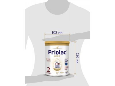 Смесь Priolac Gold 2 молочная адаптированная с 6 до 12 месяцев 400 г 1-00456382_3