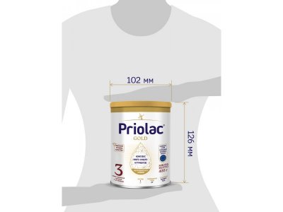 Напиток Priolac Gold 3 молочный с 12 месяцев 400 г 1-00456383_2