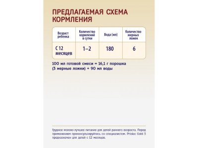 Напиток Priolac Gold 3 молочный с 12 месяцев 400 г 1-00456383_5