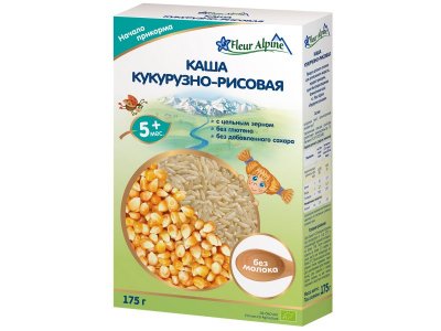 Каша безмолочная Fleur Alpine Кукурузно-рисовая, 175 г 1-00357508_1