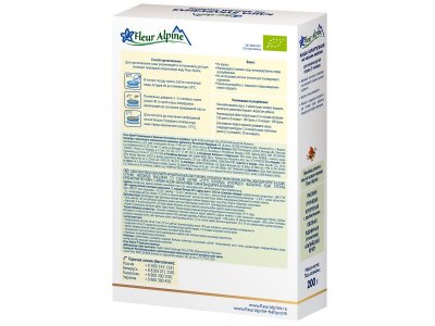 Каша Fleur Alpine на козьем молоке, Кукурузная с пребиотиками, с 5 месяцев, 200 г 1-00223639_2