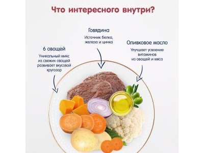 Пюре Fleur Alpine Овощи с говядиной и цельными злаками, с 8 месяцев, 100 г 1-00456397_5