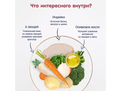 Пюре Fleur Alpine Овощи с индейкой и цельными злаками, с 8 месяцев, 100 г 1-00456398_5