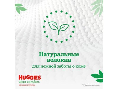 Салфетки влажные Huggies Ultra Comfort Алоэ 168 шт 1-00456522_4