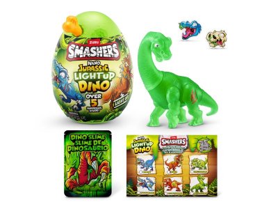 Игровой набор Zuru сюрприз в яйце Smashers Jurassic Light up Dino 1-00457257_5